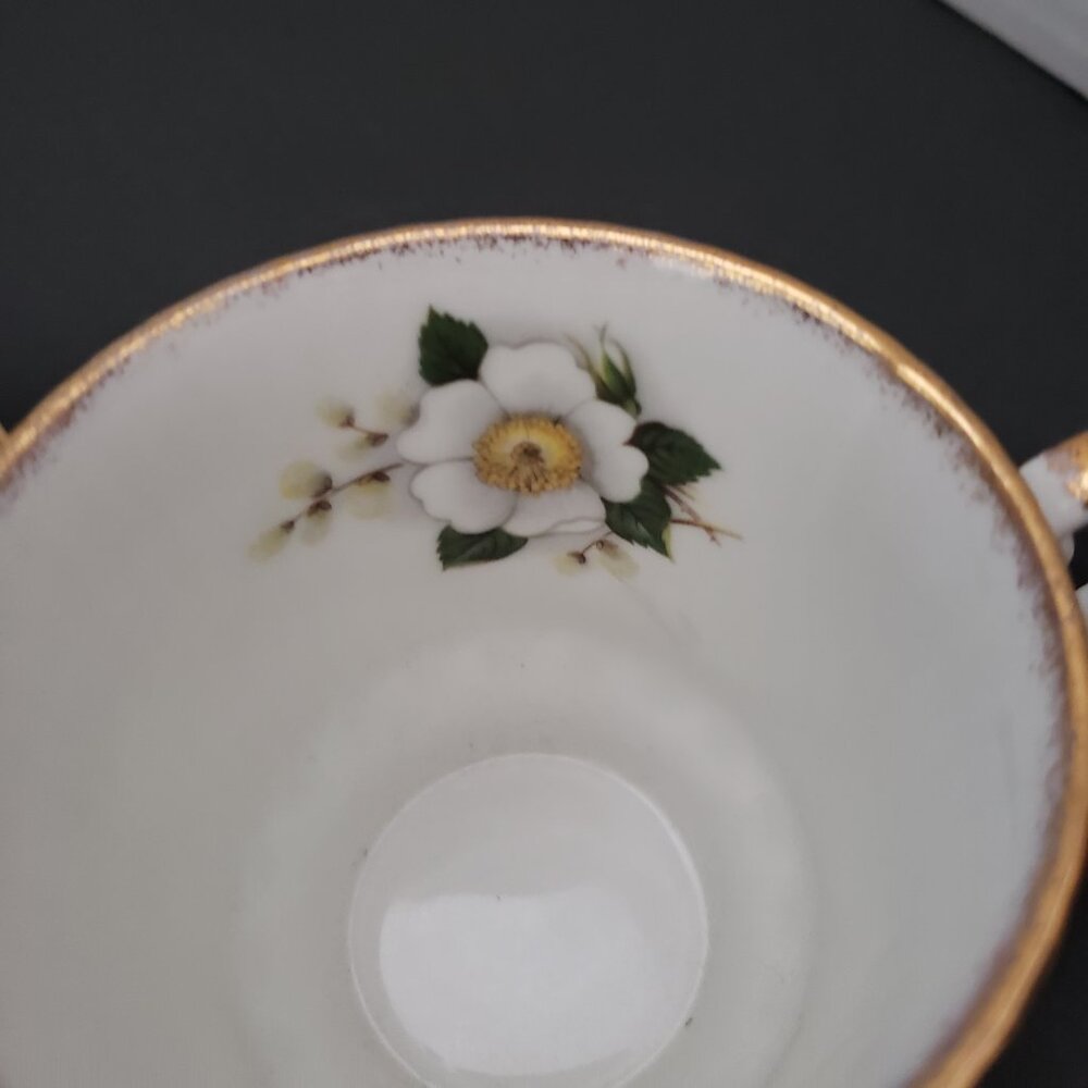 VTG 1975 Queen's Fine Bone China Floral Tea Cup & Saucer By Rosina China - Picture 5 of 10